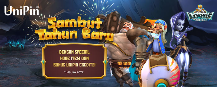 Sambut Tahun Baru dengan Kode Item Spesial dan Bonus UniPin Credits!